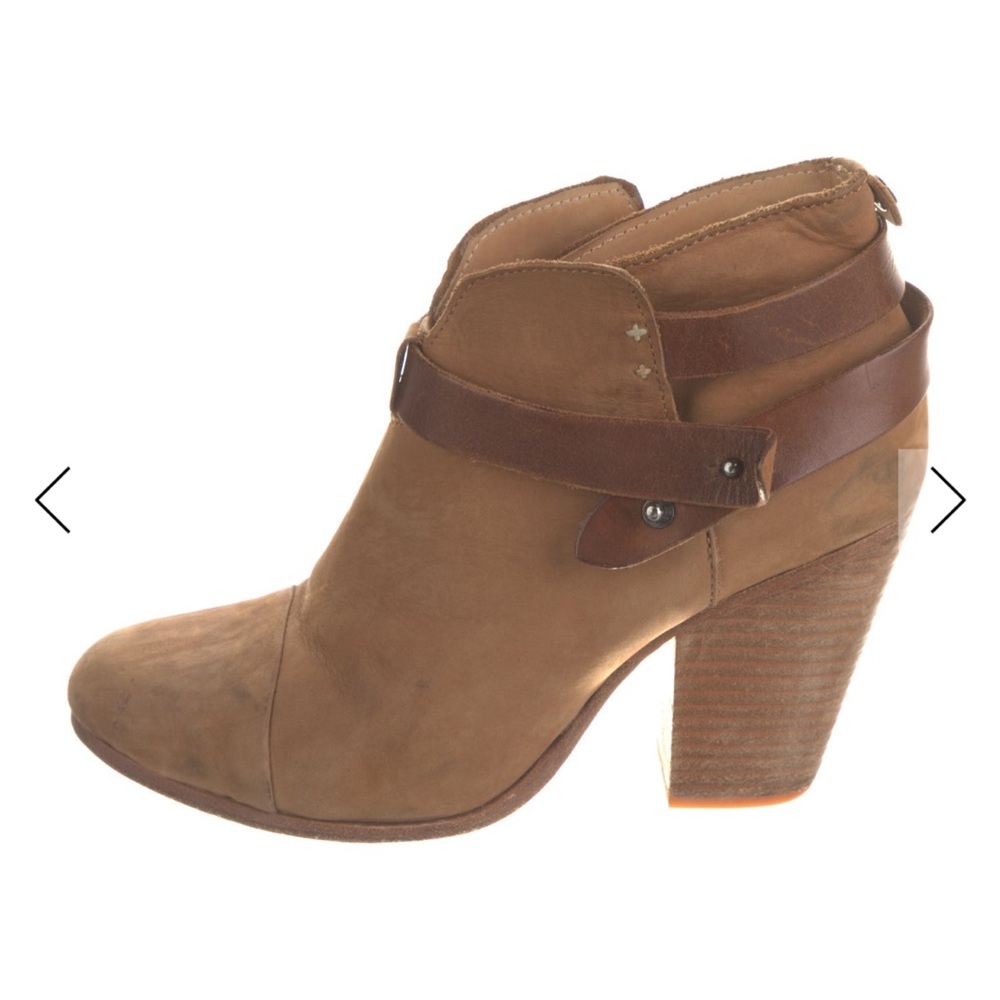 rag & bone Tan Leather Ankle Booties